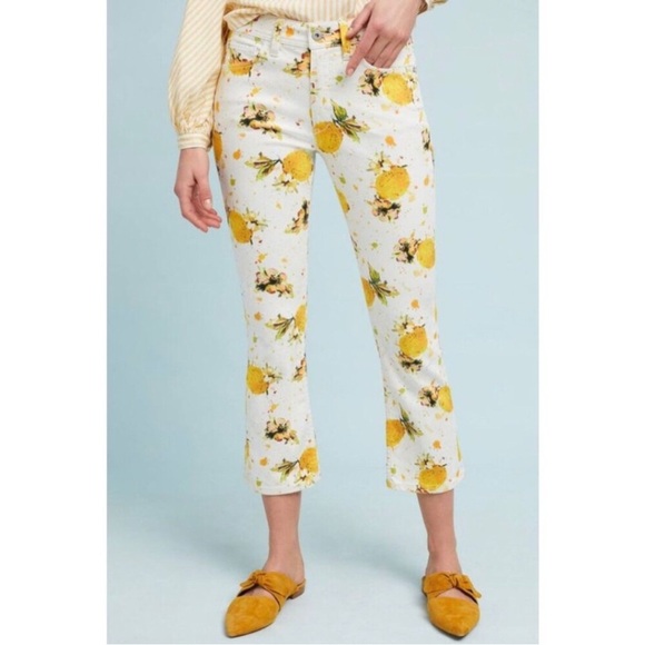 Pilcro and the Letterpress Denim - Pilcro and the letterpress Women’s 24P Lemon Grove High Rise Bootcut Crop Jeans